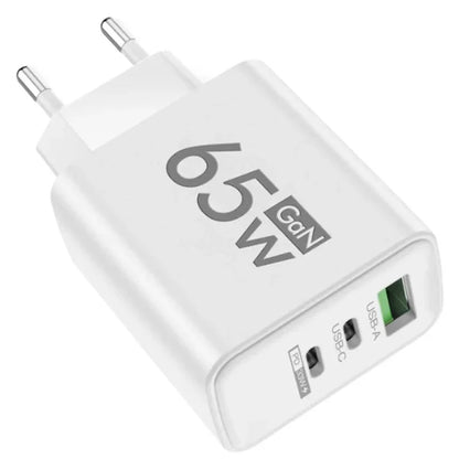 65W Gan USB C Charger Fast Charging Charger Quick Charge 3.0 PD Wall Phone Adapter for Iphone 15 11 Xiaomi POCO Samsung Oneplus
